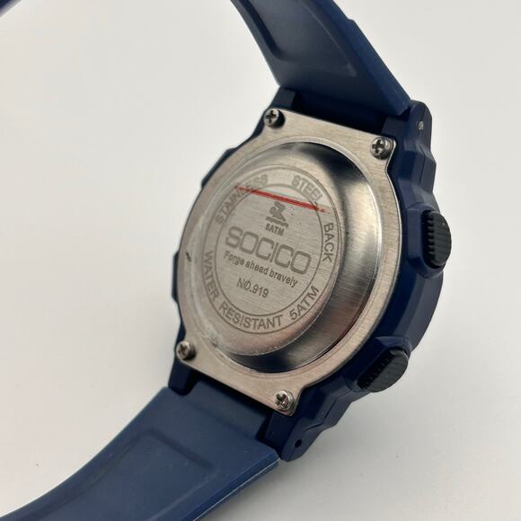 SOCICO Black Tone WR St. Steel 35mm Women’s Digital Watch Working New Battery - Picture 6 of 8